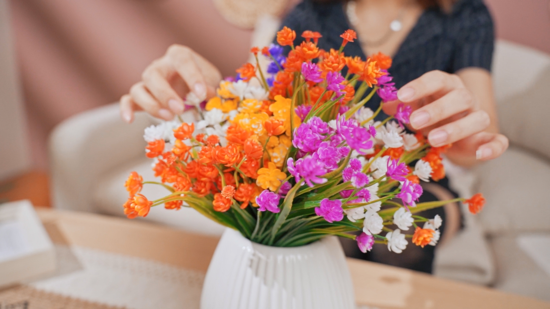 Amazon.com: Hoteam 40 Bundles Outdoor Artificial Flowers UV